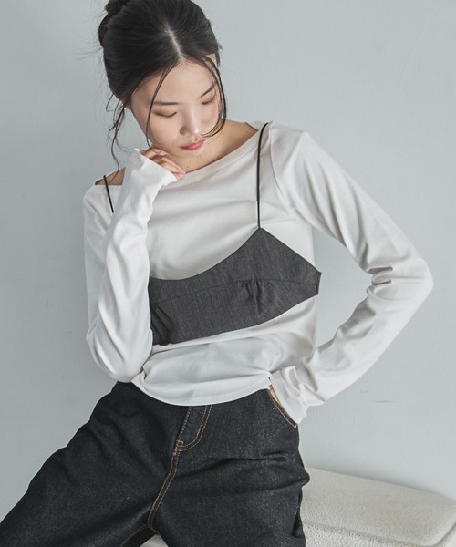 セール】メランジブラトップビスチェ（その他トップス）｜feepur