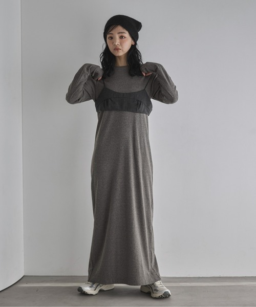 feepur（フェピュール）の「メランジブラトップビスチェ（その他トップス・レディース・ブラウン/チャコールグレー・MEDIUM）」の18枚目の写真