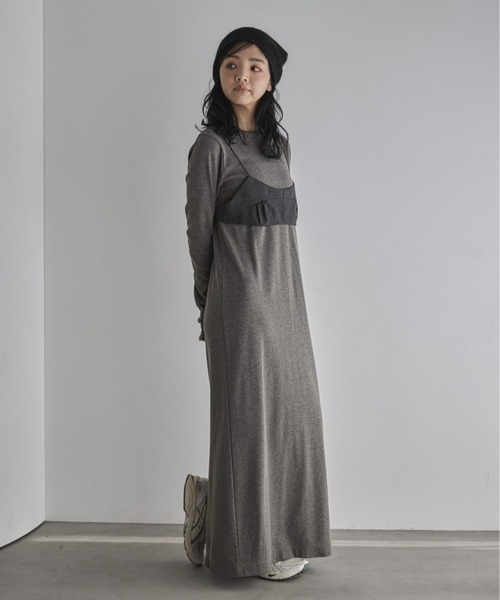 feepur（フェピュール）の「メランジブラトップビスチェ（その他トップス・レディース・ブラウン/チャコールグレー・MEDIUM）」の20枚目の写真