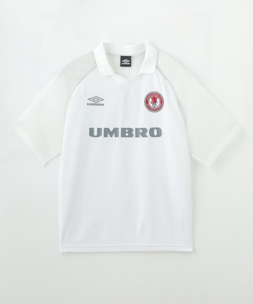 UMBRO(アンブロ)の「(UMBRO×ROSE BUD)SEE-THROUGH SLEEVE GAME SHIRT(Tシャツ/カットソー・レディース・ホワイト/ブラック・ONE SIZE)」の1枚目の写真