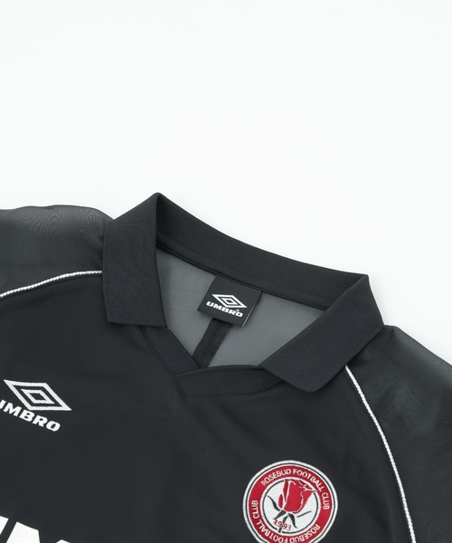 UMBRO(アンブロ)の「(UMBRO×ROSE BUD)SEE-THROUGH SLEEVE GAME SHIRT(Tシャツ/カットソー・レディース・ホワイト/ブラック・ONE SIZE)」の4枚目の写真