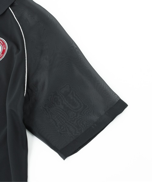UMBRO(アンブロ)の「(UMBRO×ROSE BUD)SEE-THROUGH SLEEVE GAME SHIRT(Tシャツ/カットソー・レディース・ホワイト/ブラック・ONE SIZE)」の8枚目の写真