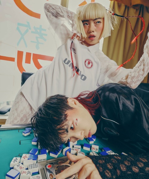 UMBRO(アンブロ)の「(UMBRO×ROSE BUD)SEE-THROUGH SLEEVE GAME SHIRT(Tシャツ/カットソー・レディース・ホワイト/ブラック・ONE SIZE)」の15枚目の写真