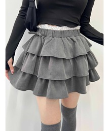 PHILLY | 【PHILLY】サイドリボンティアードミニスカート(スカート)