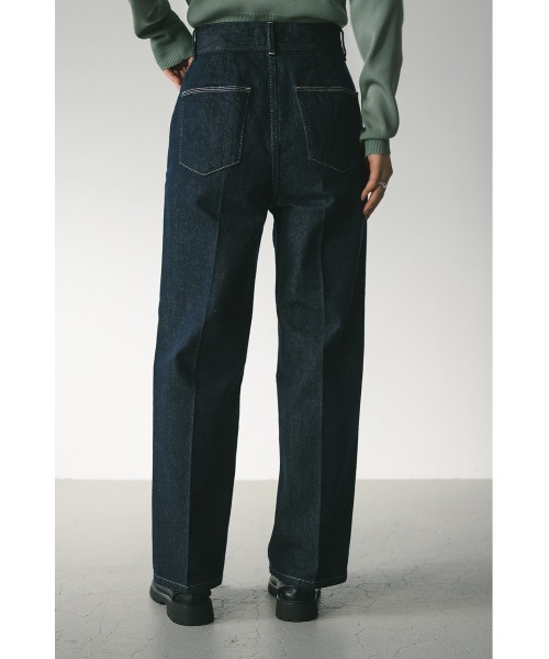 STYLEMIXER（スタイルミキサー）の「センタープレスデニム（デニムパンツ・レディース・インディゴブルー/アイボリー・X-SMALL/SMALL/MEDIUM/LARGE）」の17枚目の写真