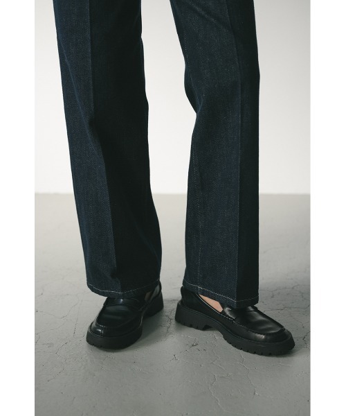 STYLEMIXER（スタイルミキサー）の「センタープレスデニム（デニムパンツ・レディース・インディゴブルー/アイボリー・X-SMALL/SMALL/MEDIUM/LARGE）」の19枚目の写真