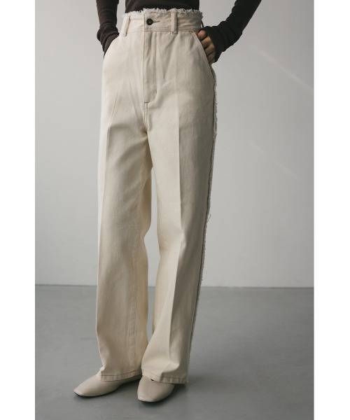 STYLEMIXER（スタイルミキサー）の「センタープレスデニム（デニムパンツ・レディース・インディゴブルー/アイボリー・X-SMALL/SMALL/MEDIUM/LARGE）」の6枚目の写真