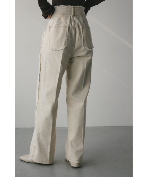 STYLEMIXER（スタイルミキサー）の「センタープレスデニム（デニムパンツ・レディース・インディゴブルー/アイボリー・X-SMALL/SMALL/MEDIUM/LARGE）」の8枚目の写真