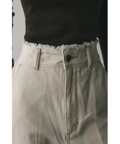 STYLEMIXER（スタイルミキサー）の「センタープレスデニム（デニムパンツ・レディース・インディゴブルー/アイボリー・X-SMALL/SMALL/MEDIUM/LARGE）」の9枚目の写真