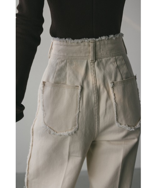 STYLEMIXER（スタイルミキサー）の「センタープレスデニム（デニムパンツ・レディース・インディゴブルー/アイボリー・X-SMALL/SMALL/MEDIUM/LARGE）」の11枚目の写真