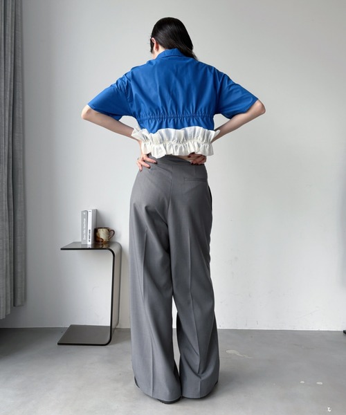 アシンメトリーストレートスラックスパンツ（スラックス）｜VACANCY