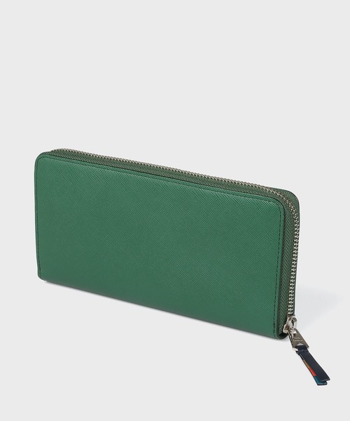 Paul Smith(ポールスミス)の「ブライトストライププラー 長財布【553423 P917】(財布・メンズ・ブラック/グリーン/ネイビー・FREE)」の8枚目の写真