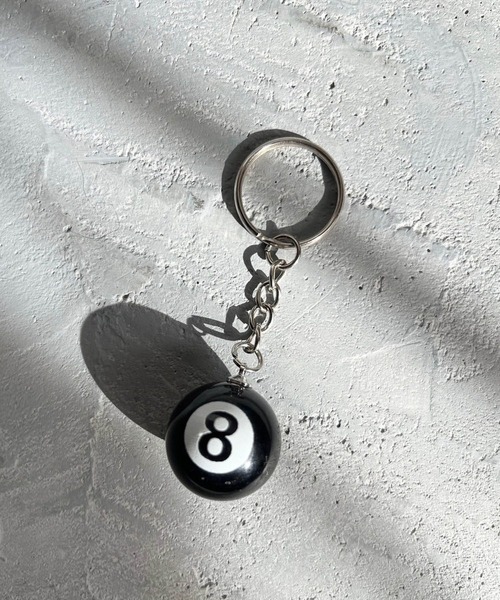Me%（ミィパーセント）の「ビリヤードボールキーチャーム 319489（キーホルダー・レディース・ブラック/エンジ/イエロー・FREE）」の2枚目の写真
