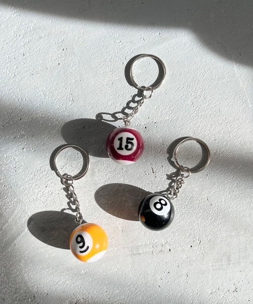セール】ビリヤードボールキーチャーム 319489（キーホルダー）｜Me