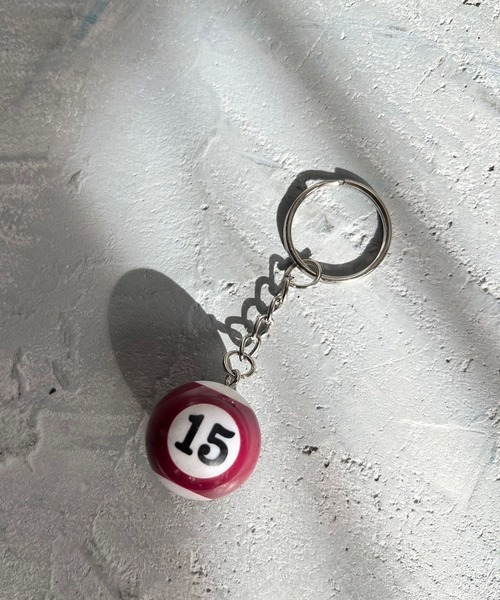 Me%（ミィパーセント）の「ビリヤードボールキーチャーム 319489（キーホルダー・レディース・ブラック/エンジ/イエロー・FREE）」の7枚目の写真