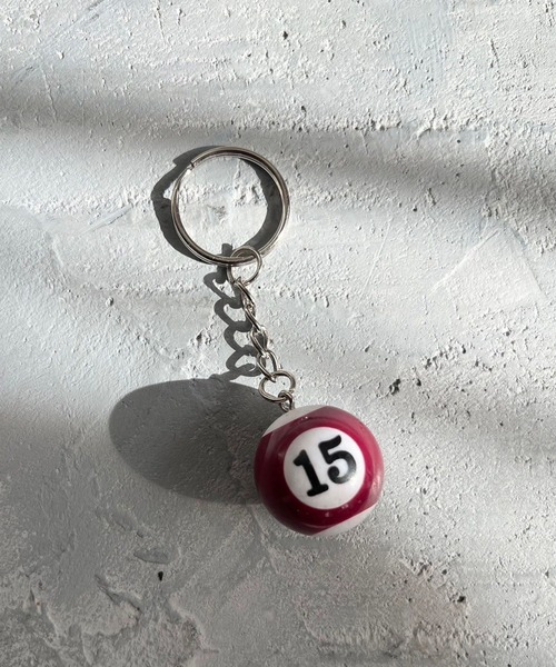 Me%（ミィパーセント）の「ビリヤードボールキーチャーム 319489（キーホルダー・レディース・ブラック/エンジ/イエロー・FREE）」の8枚目の写真