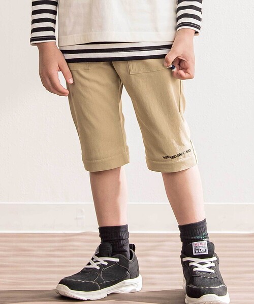 WASK（ワスク）の「ロゴ刺しゅうコンバーチブルストレッチナイロン2wayパンツ(100~160cm)（その他パンツ・キッズ・ベージュ/ネイビー・130cm/140cm/150cm/160cm）」の3枚目の写真