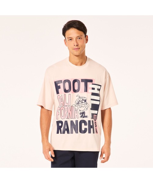 OAKLEY（オークリー）の「オークリー EN NEW RETRO TEE FOOTHILL 1.0 / Tシャツ/ カジュアル・スポーツ/OAKLEY（Tシャツ/カットソー・メンズ・ピンク/ブルー/ブラック・M/S/XL/L）」の3枚目の写真