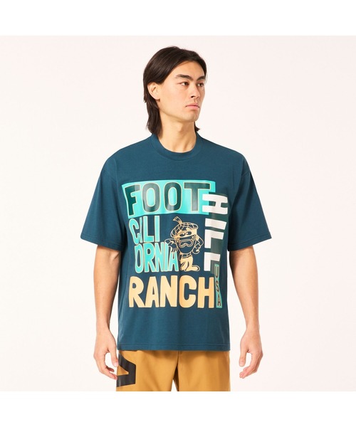 OAKLEY（オークリー）の「オークリー EN NEW RETRO TEE FOOTHILL 1.0 / Tシャツ/ カジュアル・スポーツ/OAKLEY（Tシャツ/カットソー・メンズ・ピンク/ブルー/ブラック・M/S/XL/L）」の2枚目の写真