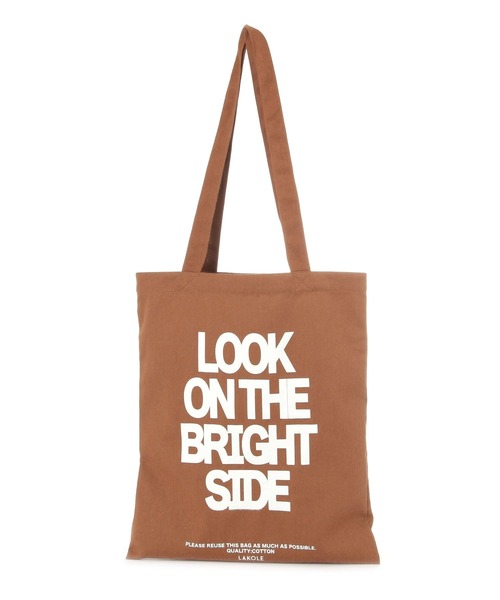 LAKOLE（ラコレ）の「カラーアソートロゴトートバッグ / 324434（トートバッグ・レディース・ホワイト/ライトグレー/ブラウン/イエロー/ブルー/グリーン/レッド/オフホワイト/ダークグリーン/ダークブラウン/ネイビー/チェリーレッド/セージグリーン/ライトブラウン/ベビーピンク・FREE）」の18枚目の写真