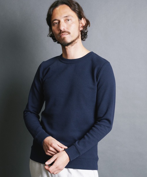Magine(マージン)の「CTN RIVERSIBLE KNIT C/N L/S:コットン リバーシブルニット クルーネック ロングスリーブ(Tシャツ/カットソー・メンズ・ホワイト/オリーブ/ネイビー/ブラック/グレー・48/46/44)」の5枚目の写真