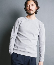 CTN RIVERSIBLE KNIT C/N L/S:コットン リバーシブルニット クルーネック ロングスリーブ