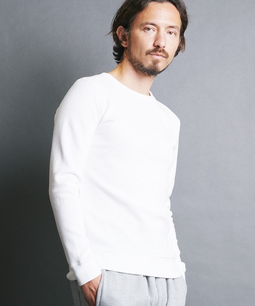 Magine(マージン)の「CTN RIVERSIBLE KNIT C/N L/S:コットン リバーシブルニット クルーネック ロングスリーブ(Tシャツ/カットソー・メンズ・ホワイト/オリーブ/ネイビー/ブラック/グレー・48/46/44)」の6枚目の写真