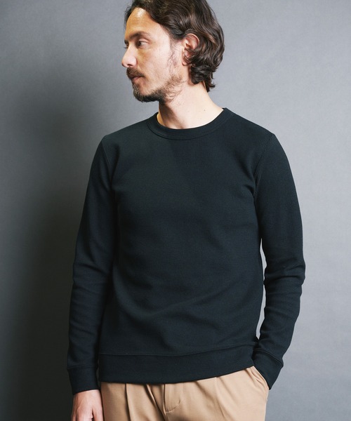 Magine(マージン)の「CTN RIVERSIBLE KNIT C/N L/S:コットン リバーシブルニット クルーネック ロングスリーブ(Tシャツ/カットソー・メンズ・ホワイト/オリーブ/ネイビー/ブラック/グレー・48/46/44)」の8枚目の写真
