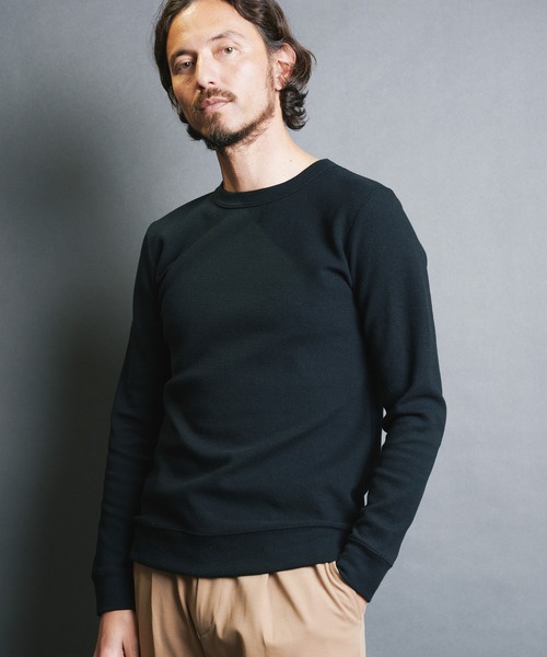 Magine(マージン)の「CTN RIVERSIBLE KNIT C/N L/S:コットン リバーシブルニット クルーネック ロングスリーブ(Tシャツ/カットソー・メンズ・ホワイト/オリーブ/ネイビー/ブラック/グレー・48/46/44)」の9枚目の写真