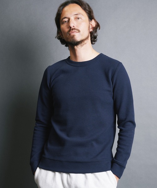Magine(マージン)の「CTN RIVERSIBLE KNIT C/N L/S:コットン リバーシブルニット クルーネック ロングスリーブ(Tシャツ/カットソー・メンズ・ホワイト/オリーブ/ネイビー/ブラック/グレー・48/46/44)」の19枚目の写真