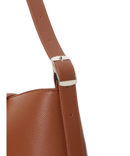 Te chichi(テチチ)の「合皮バケツワンショルダーバッグ《2025spring catalog item》(ハンドバッグ・レディース・ブラウン/ブラック・F)」の12枚目の写真