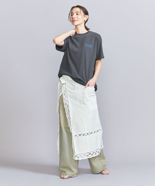AMERICANA（アメリカーナ）の「【別注】＜Americana＞ロゴTシャツ（Tシャツ/カットソー・レディース・ホワイト/ライトブルー/ブラック・FREE）」の6枚目の写真