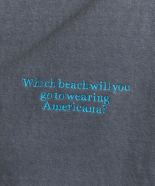 AMERICANA（アメリカーナ）の「【別注】＜Americana＞ロゴTシャツ（Tシャツ/カットソー・レディース・ホワイト/ライトブルー/ブラック・FREE）」の19枚目の写真