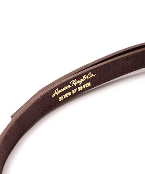 SEVEN BY SEVEN(セブンバイセブン)の「SEVEN BY SEVEN/セブン バイ セブン ENGRAVED BUCKLENARROW LEATHER BELT ベルト メンズ 夏物 夏服(ベルト・メンズ・ブラウン/ブラック・S/M)」の6枚目の写真
