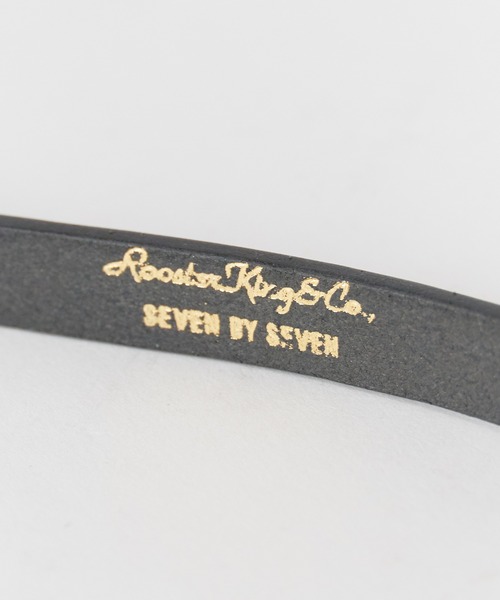 seven 7さん専用 SEVEN BY SEVEN/セブン バイ セブン ENGRAVED BUCKLENARROW LEATHER