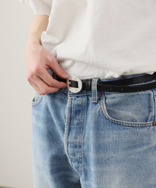 SEVEN BY SEVEN/セブン バイ セブン ENGRAVED BUCKLENARROW LEATHER