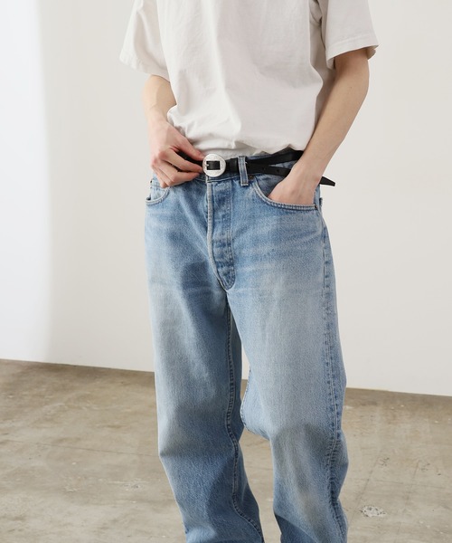 SEVEN BY SEVEN(セブンバイセブン)の「SEVEN BY SEVEN/セブン バイ セブン ENGRAVED BUCKLENARROW LEATHER BELT ベルト メンズ 夏物 夏服(ベルト・メンズ・ブラウン/ブラック・S/M)」の10枚目の写真
