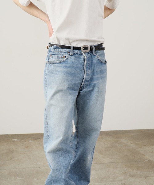 SEVEN BY SEVEN(セブンバイセブン)の「SEVEN BY SEVEN/セブン バイ セブン ENGRAVED BUCKLENARROW LEATHER BELT ベルト メンズ 夏物 夏服(ベルト・メンズ・ブラウン/ブラック・S/M)」の11枚目の写真