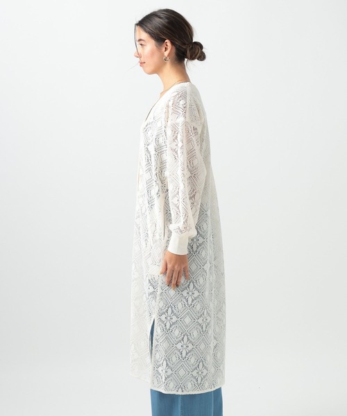 BAYFLOW（ベイフロー）の「レースシャツワンピース（ワンピース・レディース・ブラック/ホワイト・SMALL/MEDIUM）」の8枚目の写真