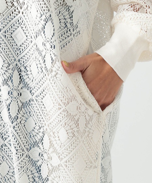 BAYFLOW（ベイフロー）の「レースシャツワンピース（ワンピース・レディース・ブラック/ホワイト・SMALL/MEDIUM）」の13枚目の写真