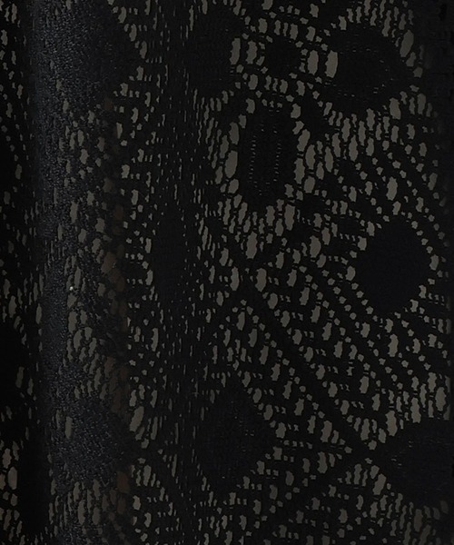 BAYFLOW（ベイフロー）の「レースシャツワンピース（ワンピース・レディース・ブラック/ホワイト・SMALL/MEDIUM）」の16枚目の写真