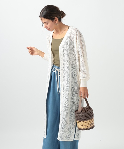 BAYFLOW（ベイフロー）の「レースシャツワンピース（ワンピース・レディース・ブラック/ホワイト・SMALL/MEDIUM）」の21枚目の写真