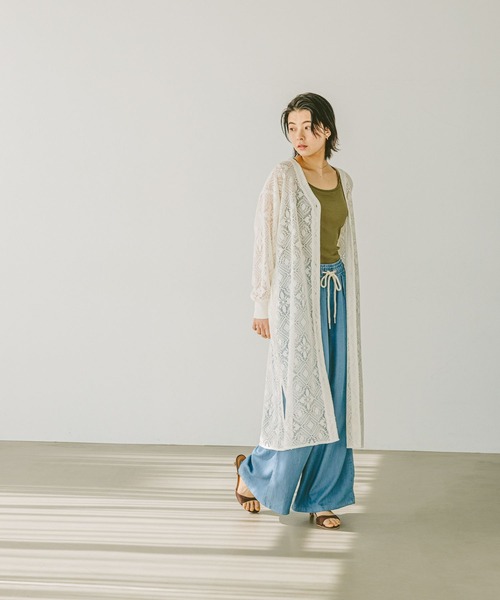 BAYFLOW（ベイフロー）の「レースシャツワンピース（ワンピース・レディース・ブラック/ホワイト・SMALL/MEDIUM）」の17枚目の写真