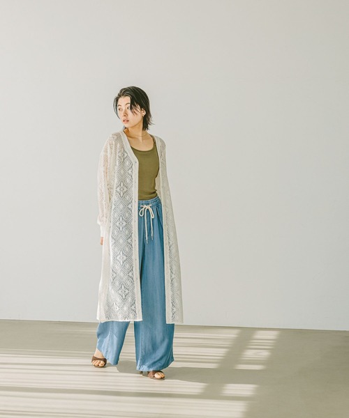 BAYFLOW（ベイフロー）の「レースシャツワンピース（ワンピース・レディース・ブラック/ホワイト・SMALL/MEDIUM）」の18枚目の写真