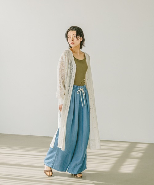 BAYFLOW（ベイフロー）の「レースシャツワンピース（ワンピース・レディース・ブラック/ホワイト・SMALL/MEDIUM）」の19枚目の写真