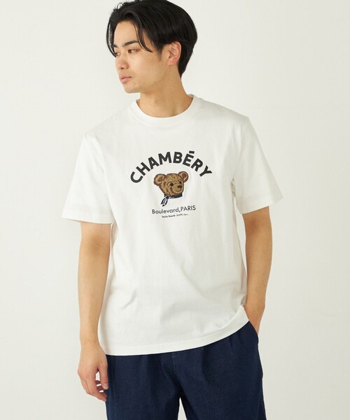 SHIPS Colors: TeddyBear(R) プリント & ステッチ Tシャツ◇（Tシャツ