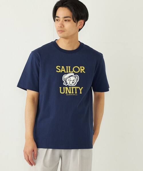 SHIPS Colors(シップス カラーズ)の「SHIPS Colors: TeddyBear(R) プリント & ステッチ Tシャツ◇(Tシャツ/カットソー・メンズ・ライトホワイト/ホワイト/ライトグレー/ベージュ/ネイビー・SMALL/MEDIUM/LARGE/X-LARGE)」の5枚目の写真