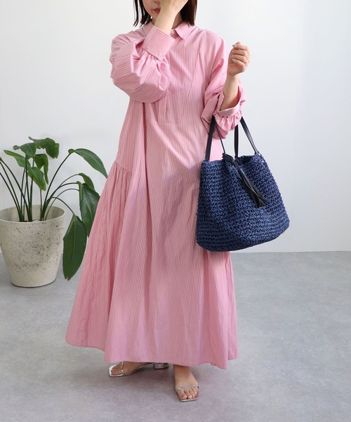 T・S・L（ティーエスエル）の「ビッグペーパートートバッグ（かごバッグ・レディース・ブラック/モカ/ネイビー・FREE）」の6枚目の写真