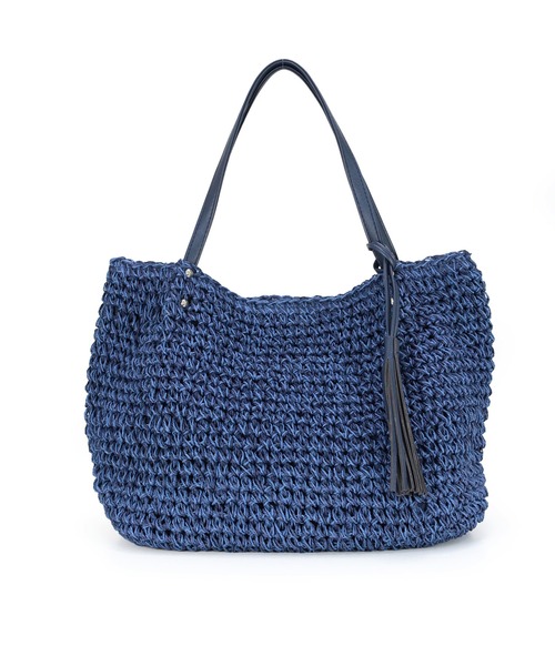 T・S・L（ティーエスエル）の「ビッグペーパートートバッグ（かごバッグ・レディース・ブラック/モカ/ネイビー・FREE）」の19枚目の写真