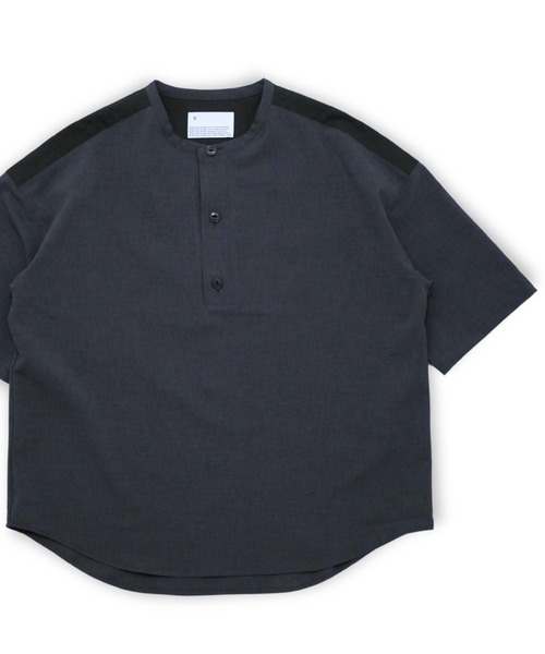 VOAAOV(ヴォアーブ)の「【VOAAOV】 MELANGE LINEN LIKE Henry Neck Pullover(シャツ/ブラウス・メンズ・グレー/ベージュ/チャコールグレー・2/1)」の16枚目の写真